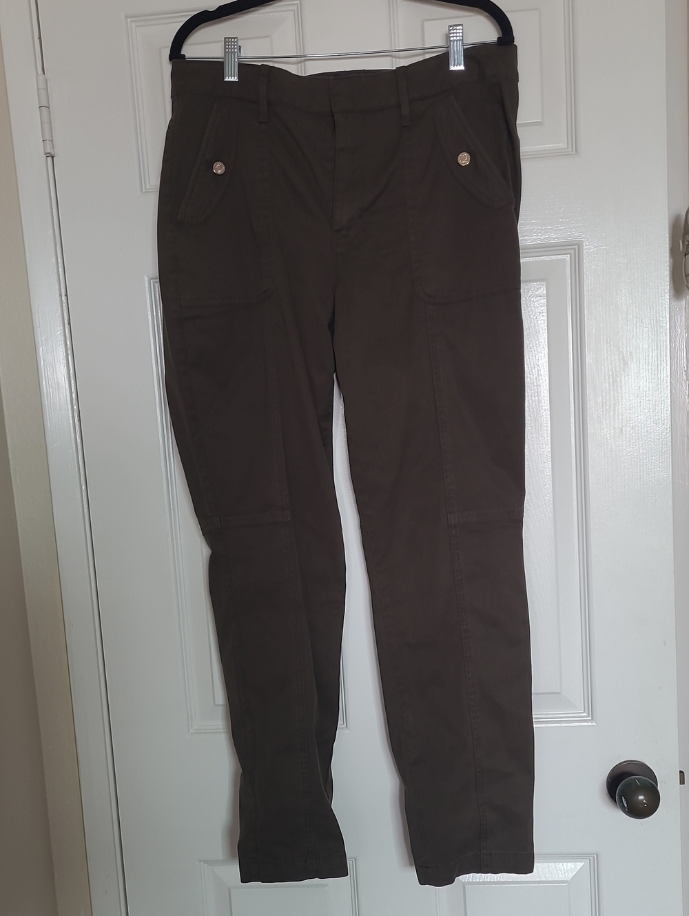 White House Black Market Olive High-Rise Pants